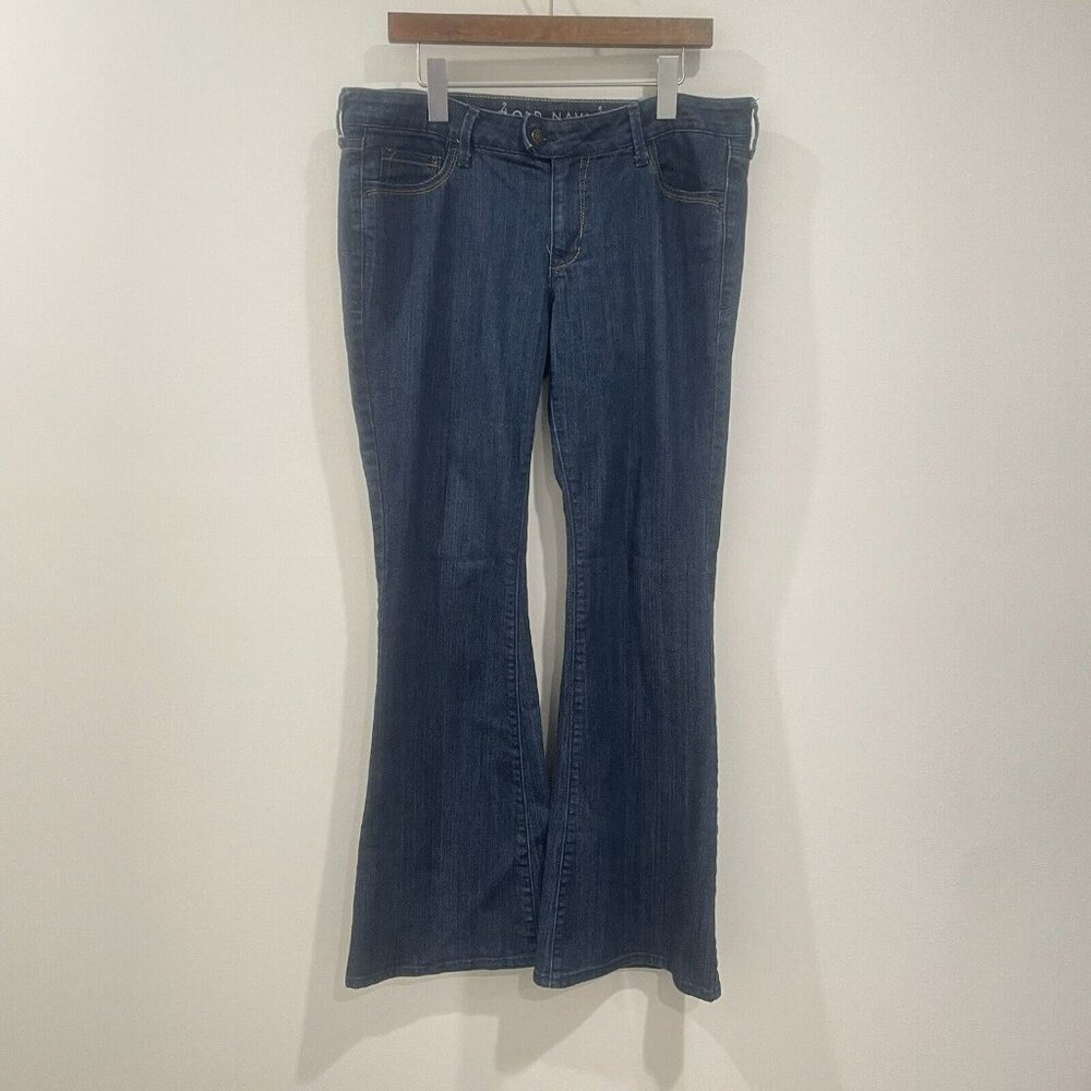 Old Navy Blue Denim Jeans Pants Button Back Pockets Size 10 Regular